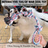 Indestructible Dog Rope Toys, Tough Chew Toys for Aggressive Chewers, Dental Cleaning Tug of War Toy