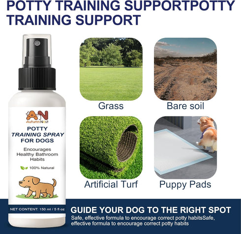5 oz /150ml Potty Training Spray for Dogs fl Dog Pee Training Aid for Puppies & Adults Dogs Helps Guide Dog to Pee Pads