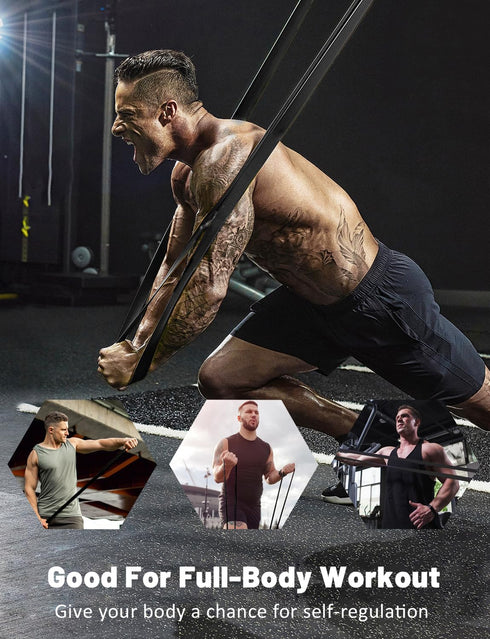 Resistance Bands, Pull Up Assist Bands Set for Fitness, Training, and Physical Therapy for Men Women