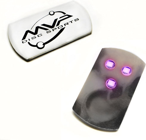 MVP Disc Golf Flat LED Tri-lite Disc Golf Lights (Pack of 10)
