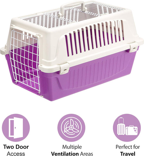 Atlas Pet Carrier, Small, for Dogs & Cats, Top & Front Door Access
