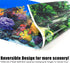 Lainrrew HD Aquarium Background Poster, Dual-Sided Water Plants & Fish Tank Landscape, 16"x40", Easy to Install