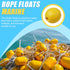 4/8pcs Swimming Rope Floats Marine Buoy Float, Crab Trap Floats Deep Water Fishing Marker Buoys Oval Water Float Ski