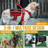 OneTigris Service Dog Vest Harness, Red, Large, Molle Backpack with Pouches for Medium & Large Dogs