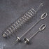 3 Pieces Stainless Steel Bird Food Holder, Parrot Hanging Vegetable Fruit Feeder with 2 Small and Large Fruit Forks