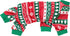 Fitwarm Dog Christmas Outfit, Red Green Pajamas for Small Dogs, Ugly Sweater for Boy Girl, Cat PJS