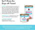 6oz (Pack 8) Weruva Awesome Shiny Wet Dog Food, Beef & Brown Rice, Can