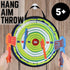 Foam Axe Throwing Game, Indoor Outdoor Toy with 4 Foam Axes and 22” Easy Fold Target for Kids and Adults