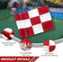 KINGTOP Checkered Golf Flag - 8x6 Inch, 420D Nylon, Tube Inserted Mini Practice Putting Green Flags for Yard