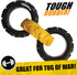 Tonka Rubber 3-Ring Tug Dog Toy, Lightweight, Durable, Water Resistant, 10.5 Inches for Medium/Large Breeds