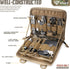 WYNEX Tactical Folding Admin Pouch, Molle Tool Bag of Laser-Cut Design, Utility Organizer EDC Medical Bag Modular