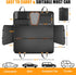 420 lbs Hard Bottom Dog Seat Cover, Dog Car Seat Cover for Back Seat with Tablet Holder and Foldable Food Tray