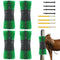 TrailBlaze 4Pcs Livestock Scratching Brush Kit - Extra Large Size, Upgraded Horse/Goat/Cow/Cattle Scratcher