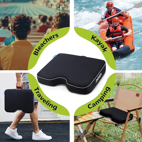 Stadium Seats for Bleachers with Integral Cutting Memory Foam, Stadium Seat Cushion Waterproof Extra Thick Bleacher