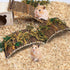 PINVNBY 2 PCS Hamster Toys - Wooden Ladder Bridge Tunnel Hide for Guinea Pigs and Small Animals