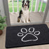 Smiry Dog Door Mat for Muddy Paws, Absorbent Non-Slip Washable Mat, Quick Dry Chenille Mud Mat for Indoor Entry (24x16
