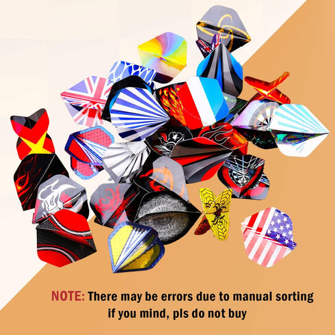 Standard Dart Flights, 30 Sets, 90 Pcs Durable PET and Laser Replacement Feather Tail Wing for Dart Games