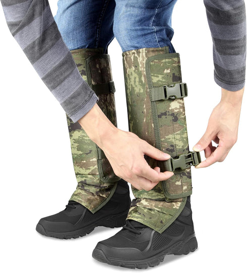 Snake Gaiters, Waterproof Snake Guard Chaps, Bite Protection for Lower Legs, Adjustable Size Leg Chaps for Hunting and