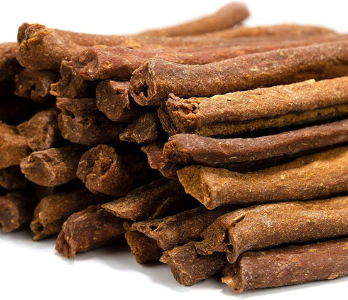 BRUTUS & BARNABY USA Sweet Potato Dog Treats - 8 oz Crunchy Grain Free Cinnamon Apple Sticks for Positive Gut Health