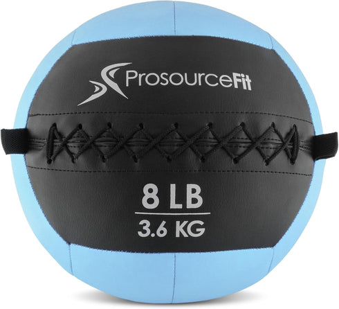 ProsourceFit Soft Medicine Balls, Wall Balls for Full Body Dynamic Exercises, Color-Coded Weights: 6-20 Lb