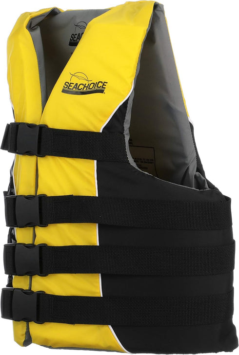 Seachoice Type III Life Jacket, USCG-Approved Adjustable Boat Vest