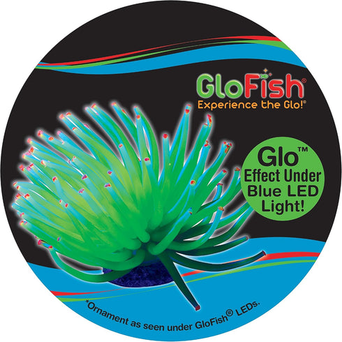 GloFish Anenome Ornaments, Fish Tank Decorations that Create a Glowing Effect.