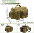 Fishing Tackle Bag, Portable Crossbody Fishing Sling Bag with Waist Strap for Outdoor Fishing Gear Storage