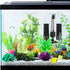 2 1 AQQA Aquarium Sponge Filter, Power Driven Double Biochemical Water Filter, Quiet Submersible Foam Filter with Extra