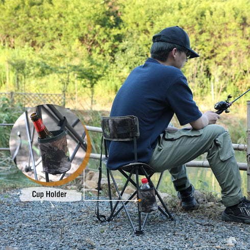 REDCAMP Tripod Hunting Chair for Blinds, Folding Lightweight Portable Fishing Chair for Adults Hunting Stools