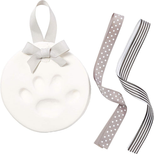 Pearhead Pet Paw Print Keepsake Ornament Kit - DIY Hanging Clay Keepsake for Dogs & Cats, Customized Ornament