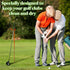 U Shaped Golf Club Holder, Detachable Stainless Steel Stand, Soft Rubber Covered