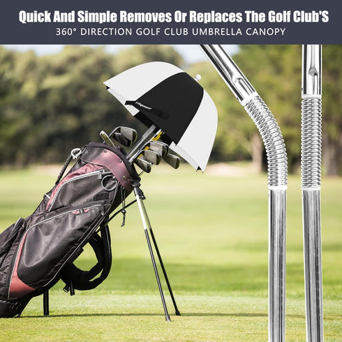 Golf Bag Umbrella for Club Protection Rain Cover Flex Umbrella