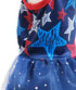 4th of July Holiday American Starshine Mesh Costume Skirt for Small Dogs, Independence Day Dog Dress Outfit
