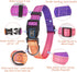 Reflective Dog Collar and Leash Set, Adjustable Purple Martingale Collar and Leash for Medium Dogs, Durable Nylon