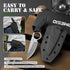 Omesio Small Fixed Blade Knife, Tactical Camping Survival Knife with Kydex Sheath, 2.68-Inch Drop Point Blade