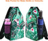 MOSISO Sling Backpack, Travel Hiking Daypack Pattern Rope Crossbody Shoulder Bag, Palm Leaf Flower Design