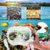 Kids Snorkel Set with Diving Mask, Snorkel, Adjustable Swim Fins, Mesh Bag, Anti-Fog Anti-Leak Snorkeling Gear for