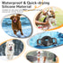Airtag Dog Collar Holder: 2 Pack Soft Silicone Holder for Pet Dogs Cats Collar, Sturdy Protective Case, Compatible with