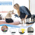 Dog Cat Pet Food Mat for Floor, Waterproof Slip Rubber Mat for Food and Water, Raised Edges Prevent Spill on Floor