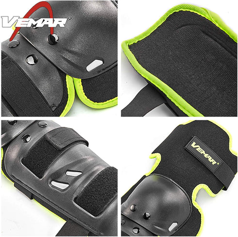 Motorcycle Knee Shin Guard Pads for Men Women, Anti-Slip Protector Adjustable Motocross Knee Protection Gear