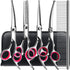 TINMARDA 6 in1 Professional Dog Grooming Scissors Kit, Dog Shears for Grooming with