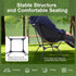 600D Backpacking Camping Chair Portable Lightweight Camping Chairs for Adults Foldable Oxford Ultralight Chair