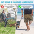 BAAPET Two Handle Dog Leash, Dual Soft Padded Handles with Traffic Control for Small, Medium, or Large Dogs (1.0" x 5
