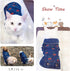 SILD Pet Clothes Dog Jeans Jacket, Cool Blue Denim Coat for Small Medium Dogs, Classic Puppy Hoodies