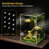 Jumping Spider Enclosure Kit,Escape Proof Reptile Tank,Praying Mantis Terrariums,Transparent Acrylic Bug