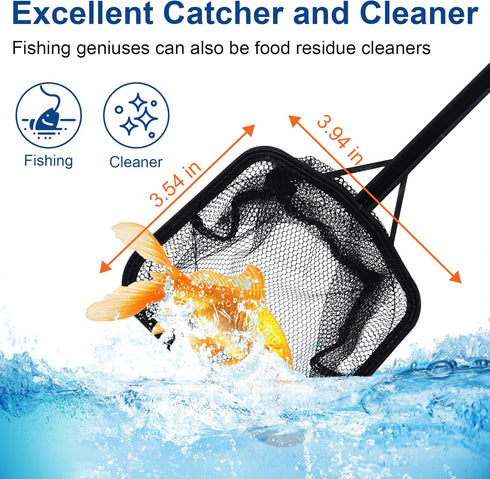 lounginglife Fish Tank Cleaner Kit, Gravel Vacuum for Aquarium, Fish Tank Aquarium Vacuum Gravel Cleaner, Aquarium
