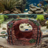 Toyvian Barrel Aquarium Decoration Resin Fish Shrimp Hideout Large Red Fish Tank Shelter Hiding Cave Freshwater Betta