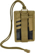 Hazard 4 Badger Velcro Patch Neck Lanyard with Key Ring and Credit Card Organizer, Coyote
