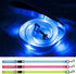 Led Dog Leash 4 Ft - Light Up Rechargeable Waterproof Nylon Reflective Leashes with Padded Handle for Night Walking