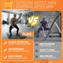 2PCS Ropeless Battle Ropes for Home Gym, Portable Cordless Workout Ropes with Gloves, Bag & Tutorial, Low-Impact HIIT